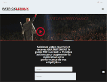 Tablet Screenshot of patrickleroux.com